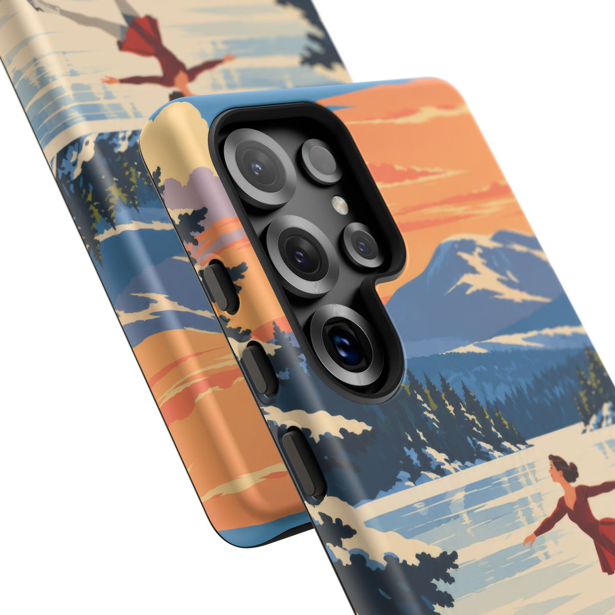 Lake Placid Skater — Winter Glide Samsung Galaxy Tough Case