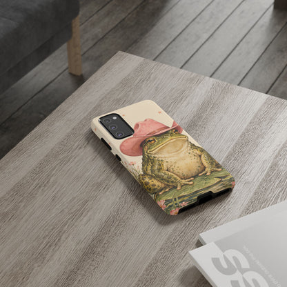 Cowboy Frog Samsung Galaxy Tough Case | Pink Hat Bullfrog