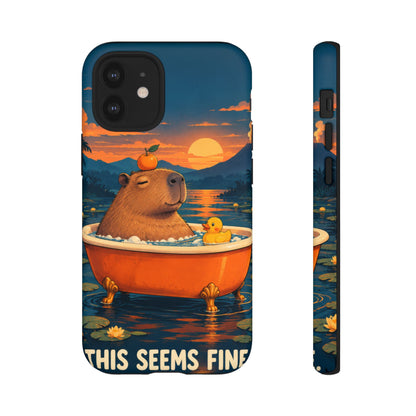Minor Inconvenience iPhone Tough Case | funny capybara