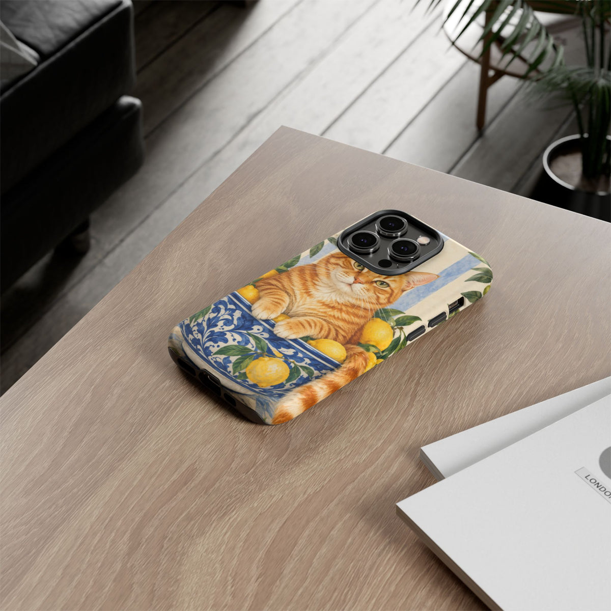Citrus Inspector iPhone Tough Case | ginger cat