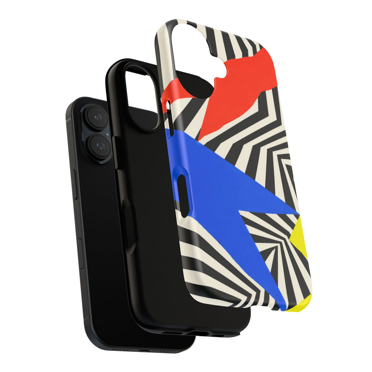 Broken Signal iPhone Tough Case | Optical Stripe Art