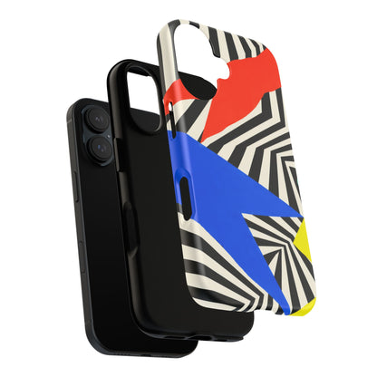 Broken Signal iPhone Tough Case | Optical Stripe Art