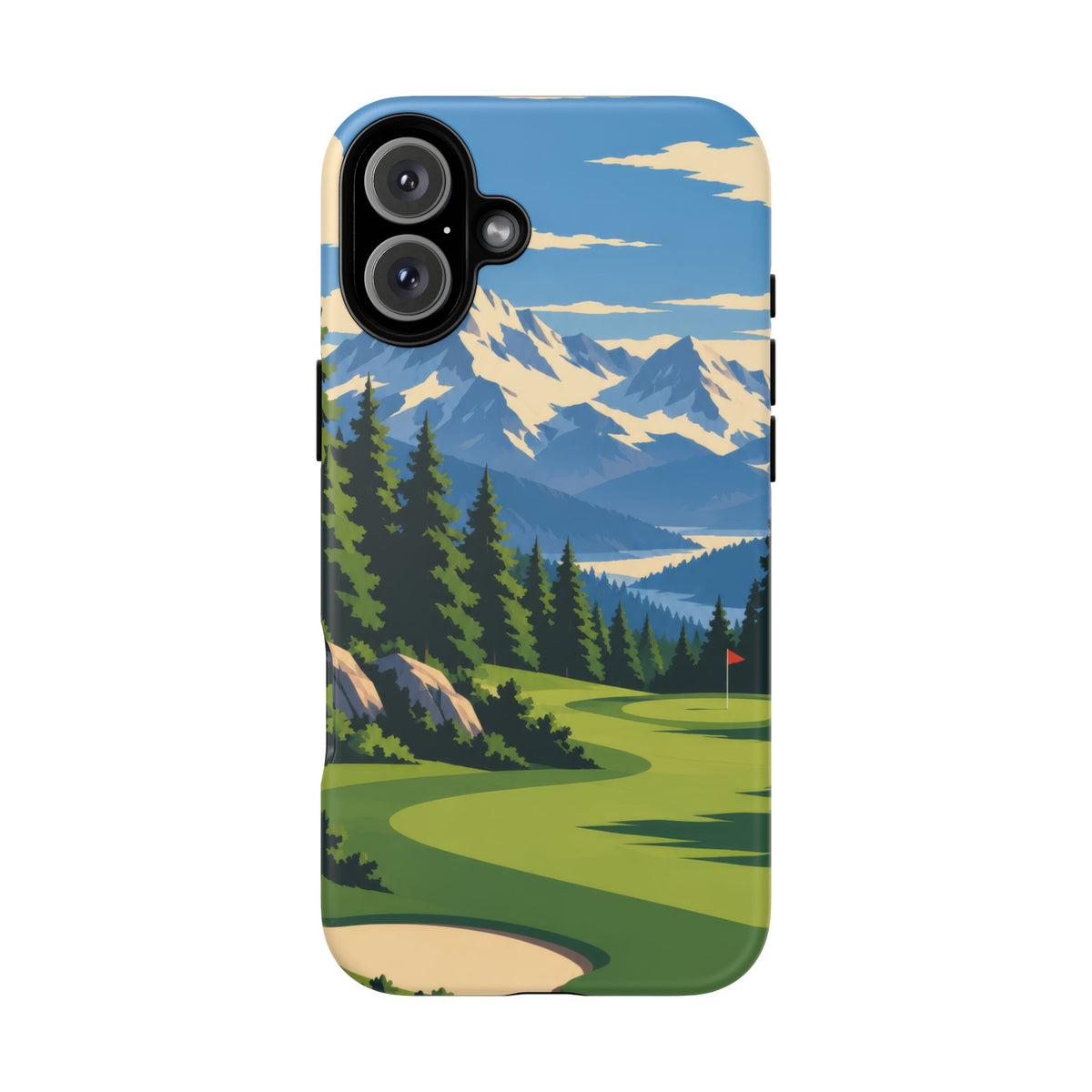 Mountain Golf — Alpine Fairway iPhone Tough Case