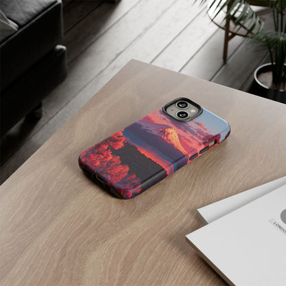 Fuji Rose Horizon iPhone Tough Phone Case