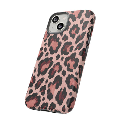 Wild Burgundy iPhone Tough Case | leopard print