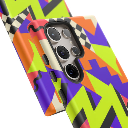 Acid Arcade Samsung Galaxy Tough Case | Bright Retro Geometry