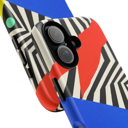 Broken Signal iPhone Tough Case | Optical Stripe Art