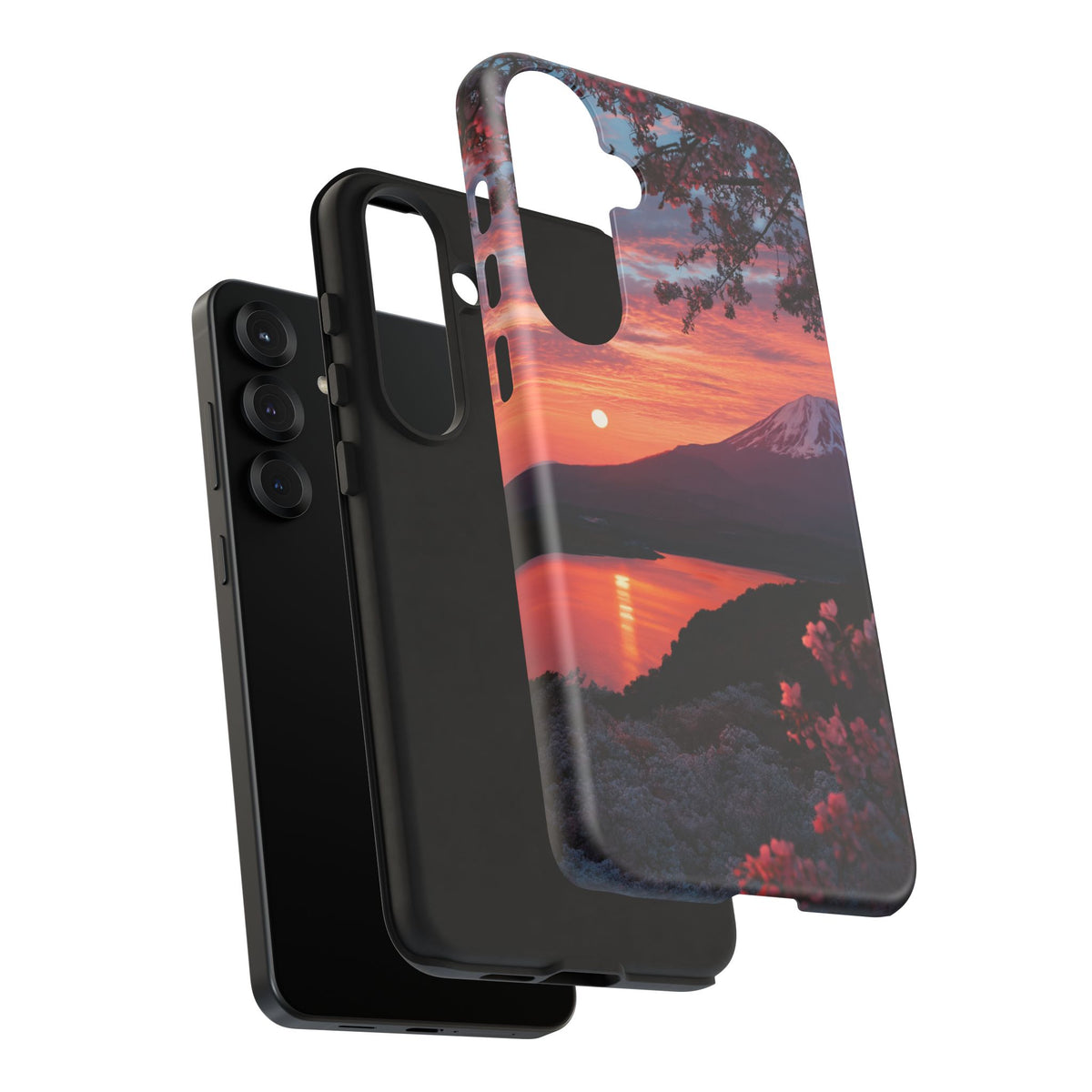 Fuji Moonlit Sakura Samsung Galaxy Tough Phone Case