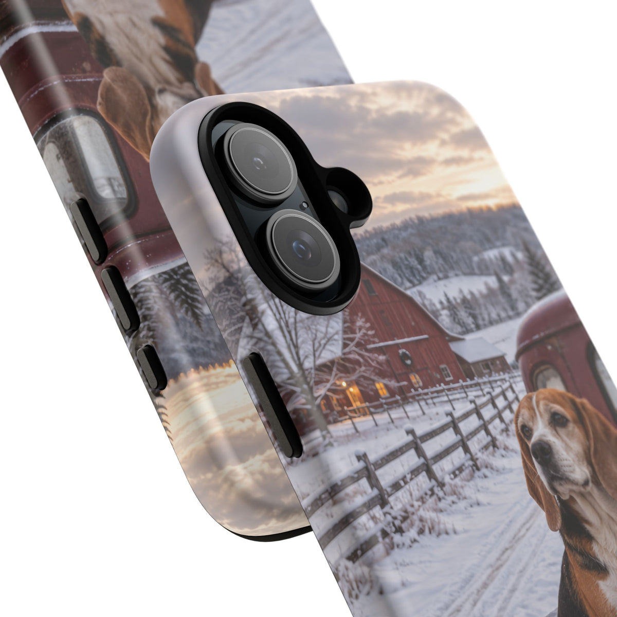 Winter Farm Watch iPhone Tough Case | beagle