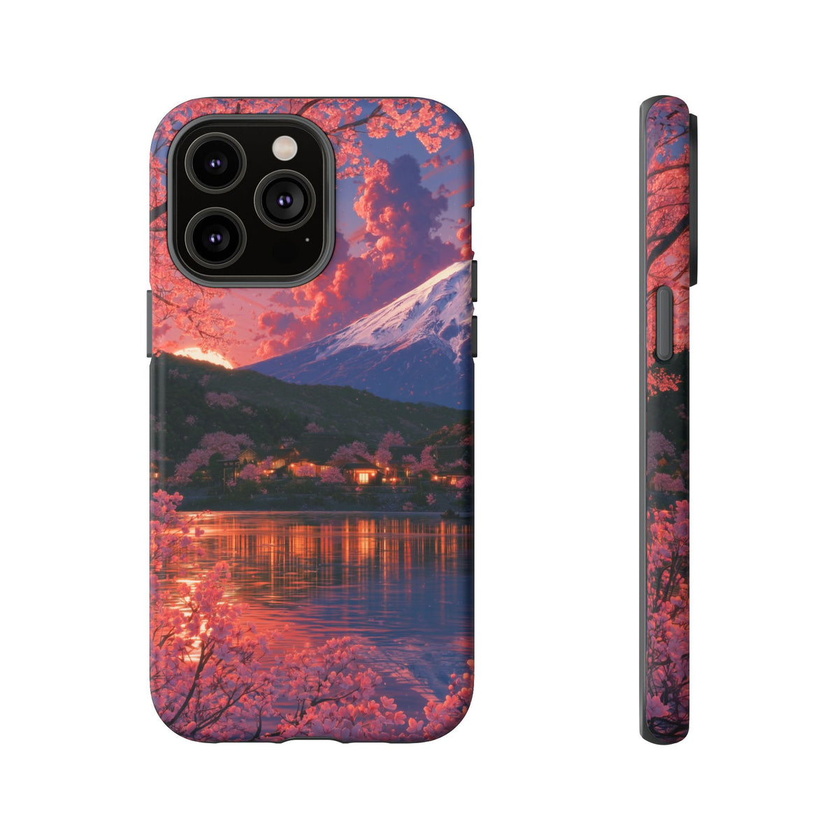 Sakura Lakeside Village iPhone Tough Phone Case