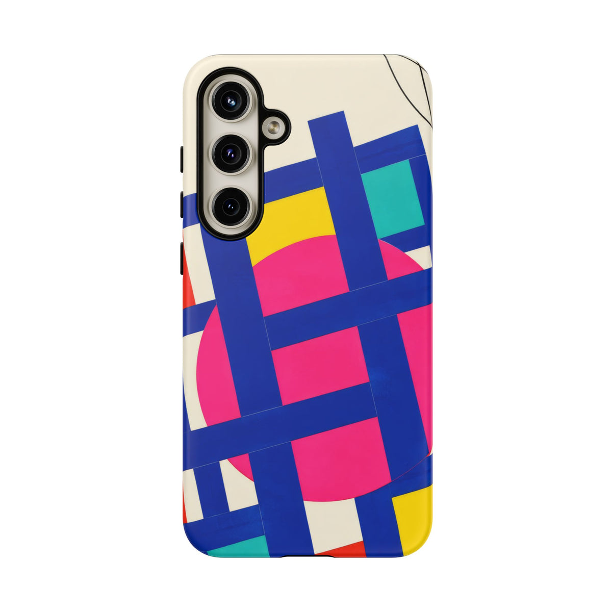 Chromatic Mischief Samsung Galaxy Tough Case | Geometric Color Block Art