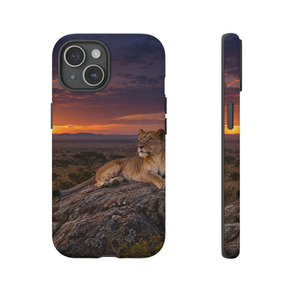 Lioness in the Blue Hour iPhone Tough Case