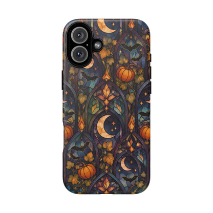 Amber Moon Window iPhone Tough Case | celestial halloween