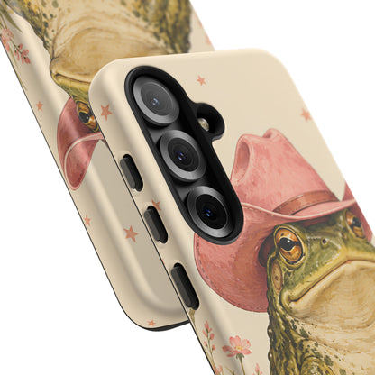 Cowboy Frog Samsung Galaxy Tough Case | Pink Hat Bullfrog
