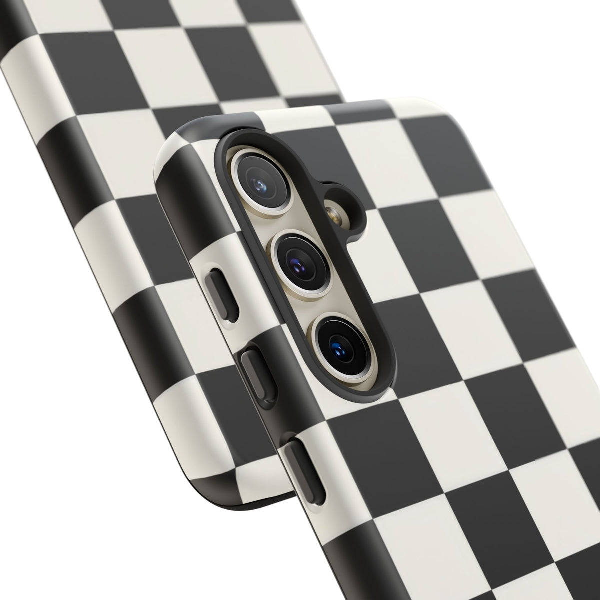 Classic Check Samsung Galaxy Tough Case | Black & White Checkerboard