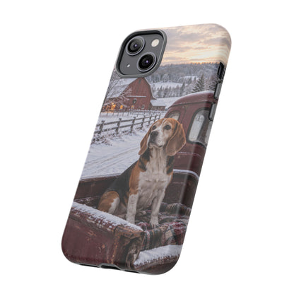 Winter Farm Watch iPhone Tough Case | beagle