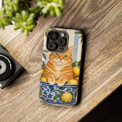 Citrus Inspector iPhone Tough Case | ginger cat