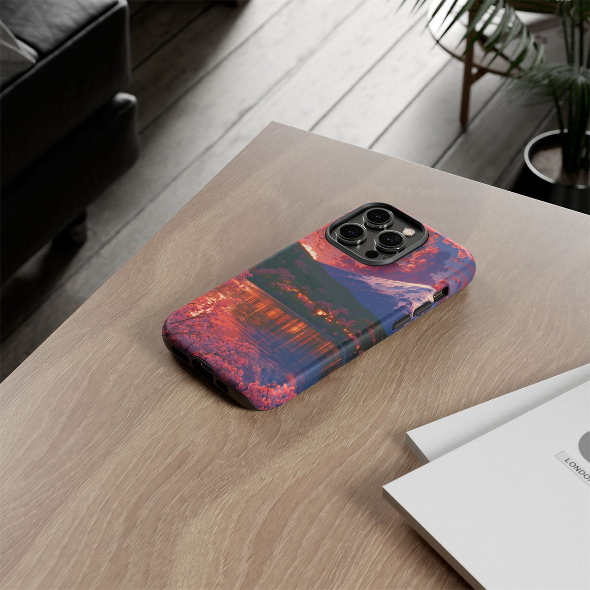Sakura Lakeside Village iPhone Tough Phone Case