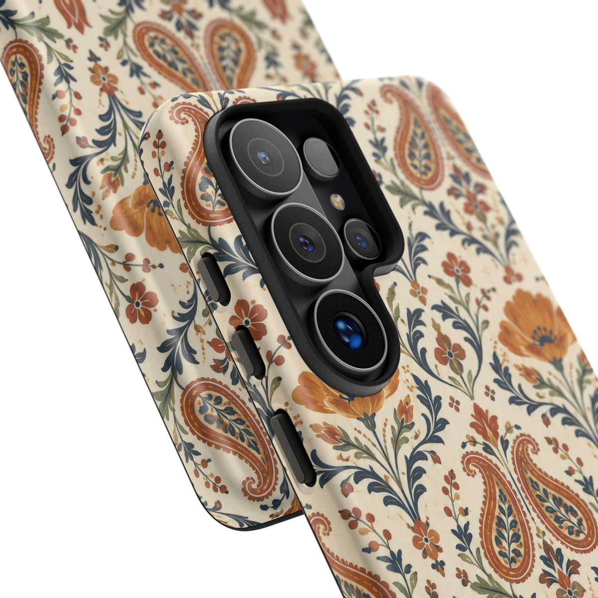 Terracotta Arabesque Samsung Galaxy Tough Case | Terracotta Floral Paisley