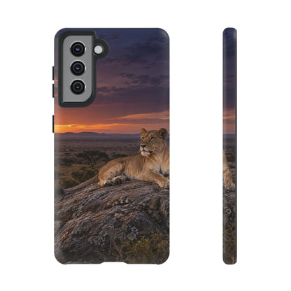 Lioness in the Blue Hour Samsung Galaxy Tough Case