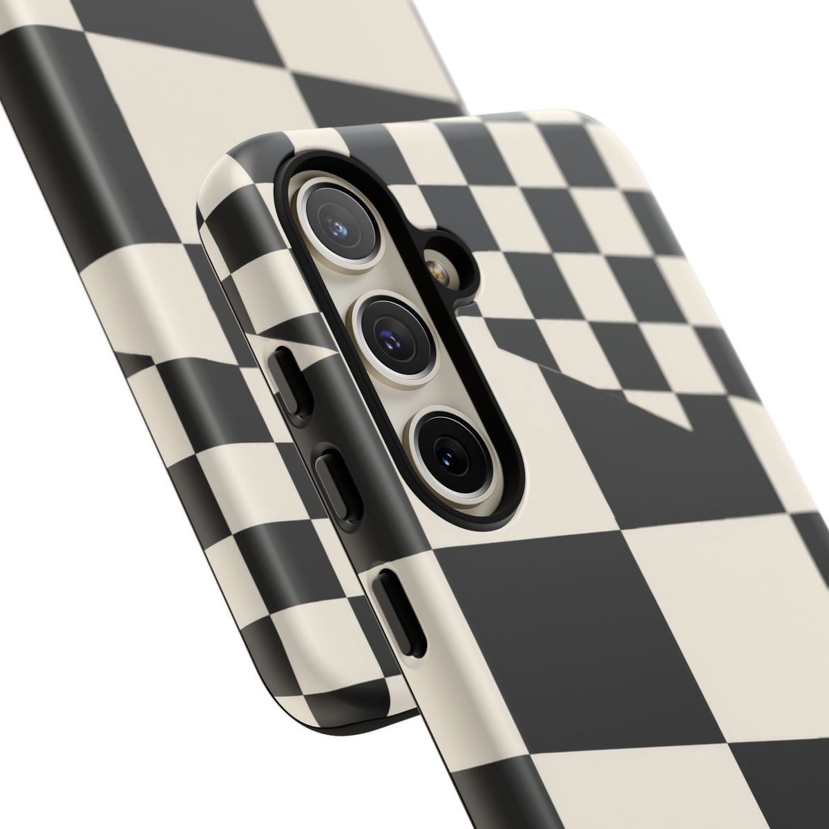 Check Shift Samsung Galaxy Tough Case | Black & White Checkerboard