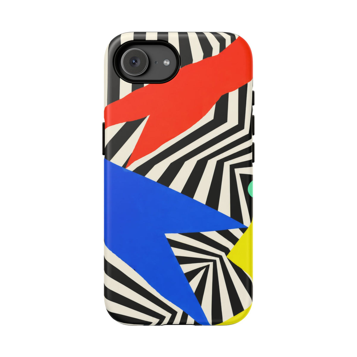 Broken Signal iPhone Tough Case | Optical Stripe Art