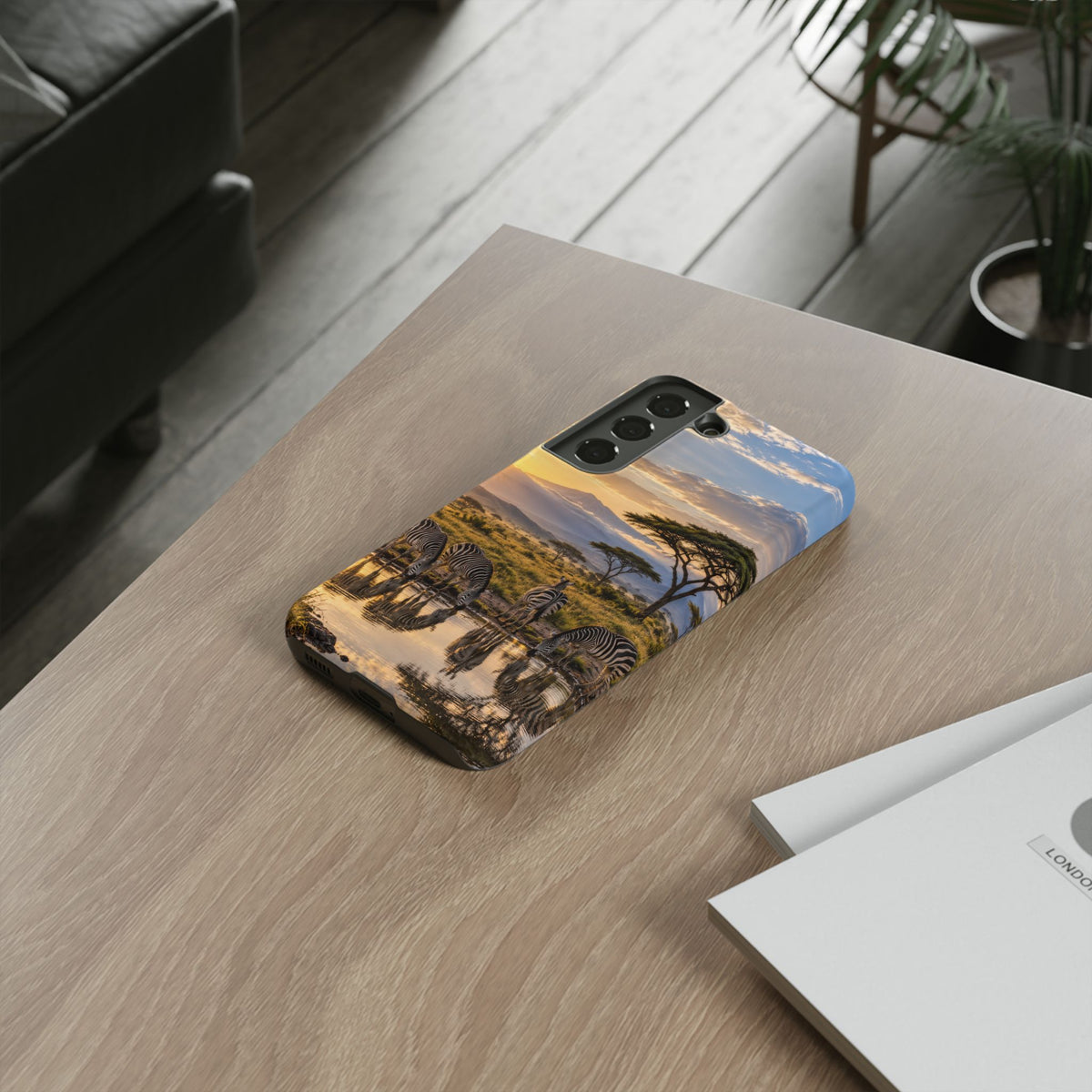Zebra Water Mirror Samsung Galaxy Tough Case | zebra safari
