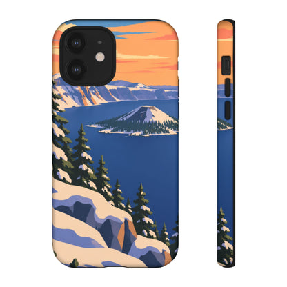 Crater Lake — Winter Caldera iPhone Tough Case