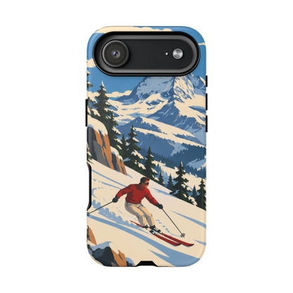 Swiss Skiing — Downhill Arc iPhone Tough Case