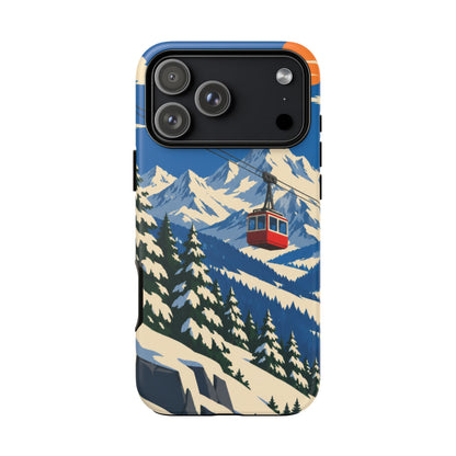 Swiss Skiing — Lift to the Sky iPhone Tough Case