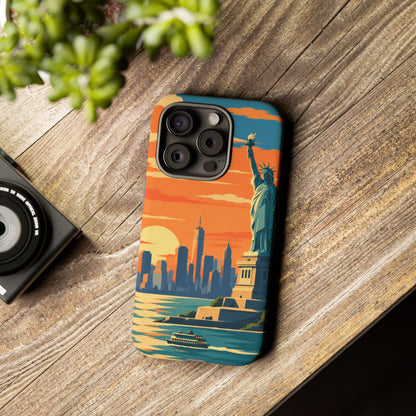 New York City — Harbor Liberty iPhone Tough Case