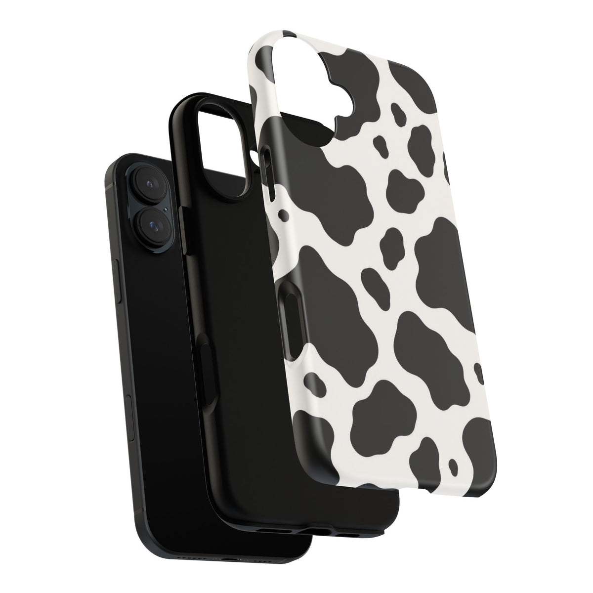 Classic Holstein iPhone Tough Case | Black & White Cow Print