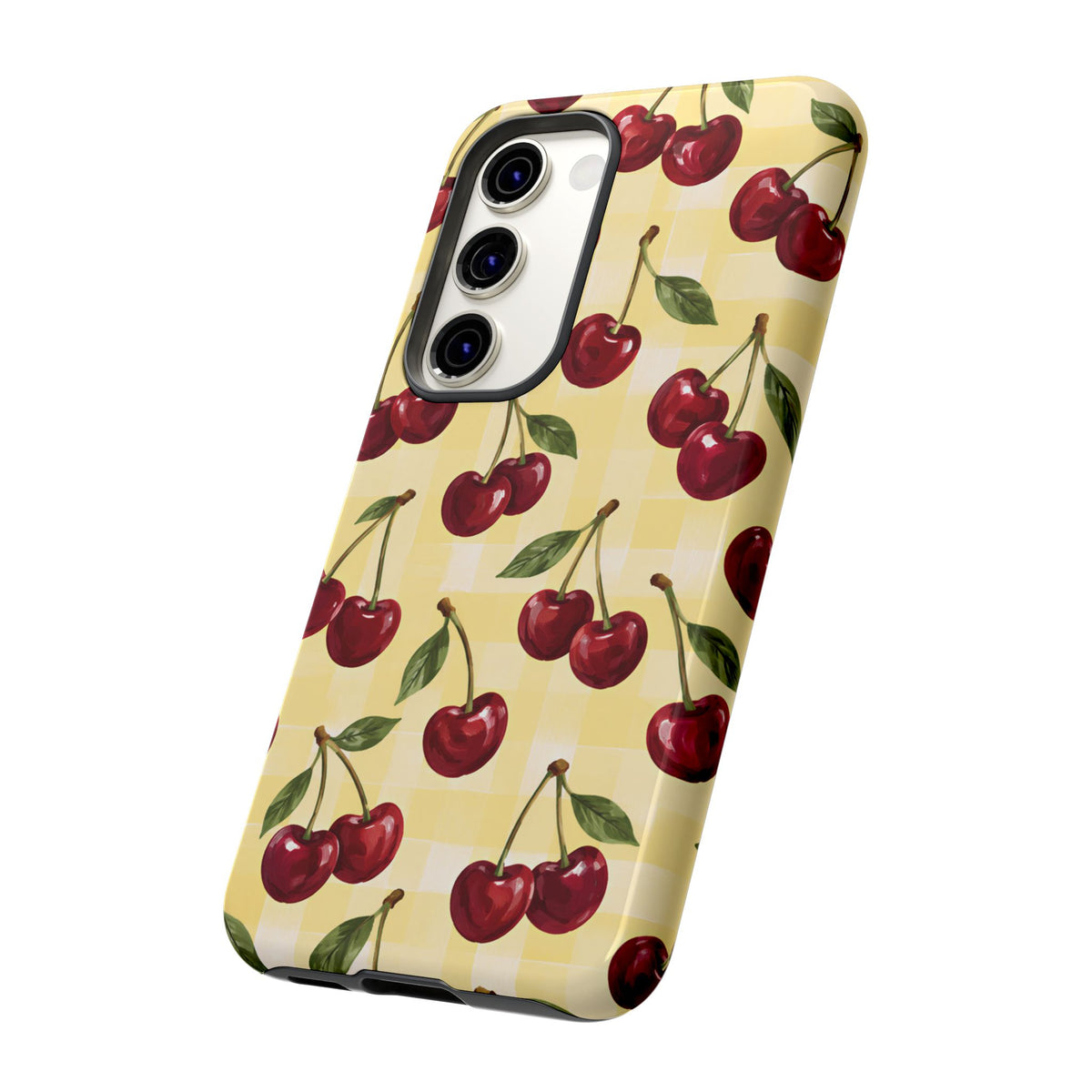 Cherry Gingham Samsung Galaxy Tough Case | Cherry Picnic