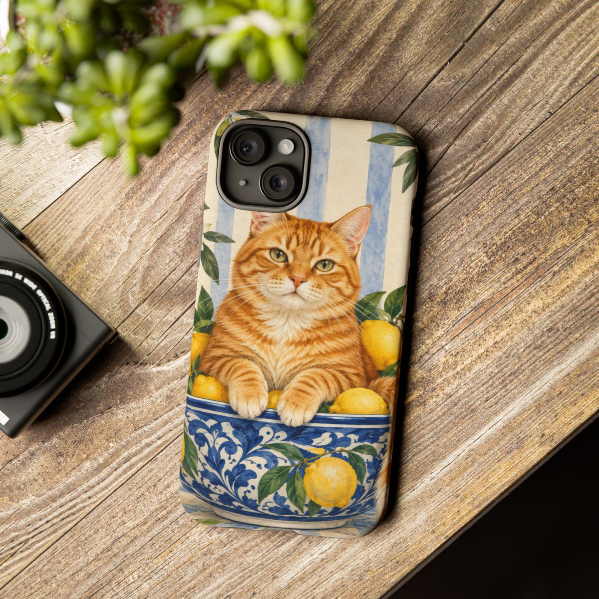 Citrus Inspector iPhone Tough Case | ginger cat