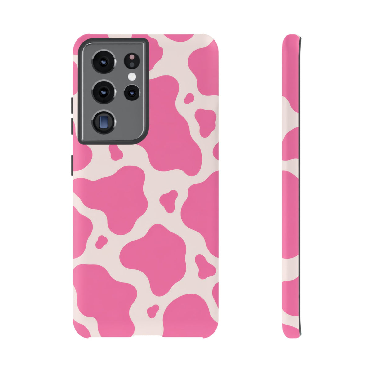 Strawberry Milk Samsung Galaxy Tough Case | Pink Cow Print