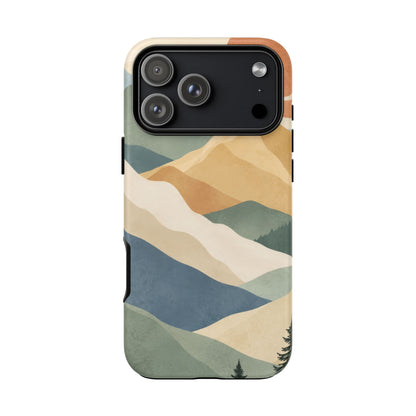 Sage Summit iPhone Tough Case | abstract mountains