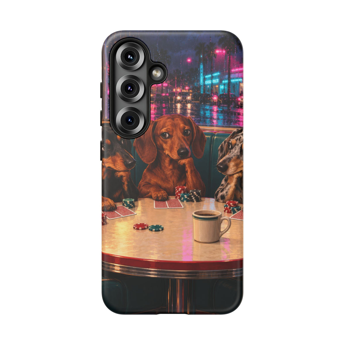 All-Night Aces Samsung Galaxy Tough Case | dachshund poker