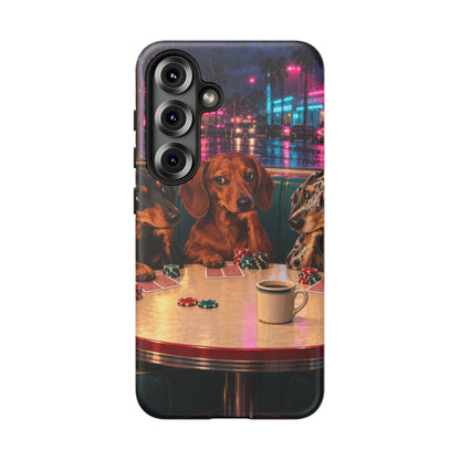 All-Night Aces Samsung Galaxy Tough Case | dachshund poker