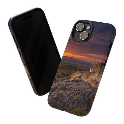 Lioness in the Blue Hour iPhone Tough Case