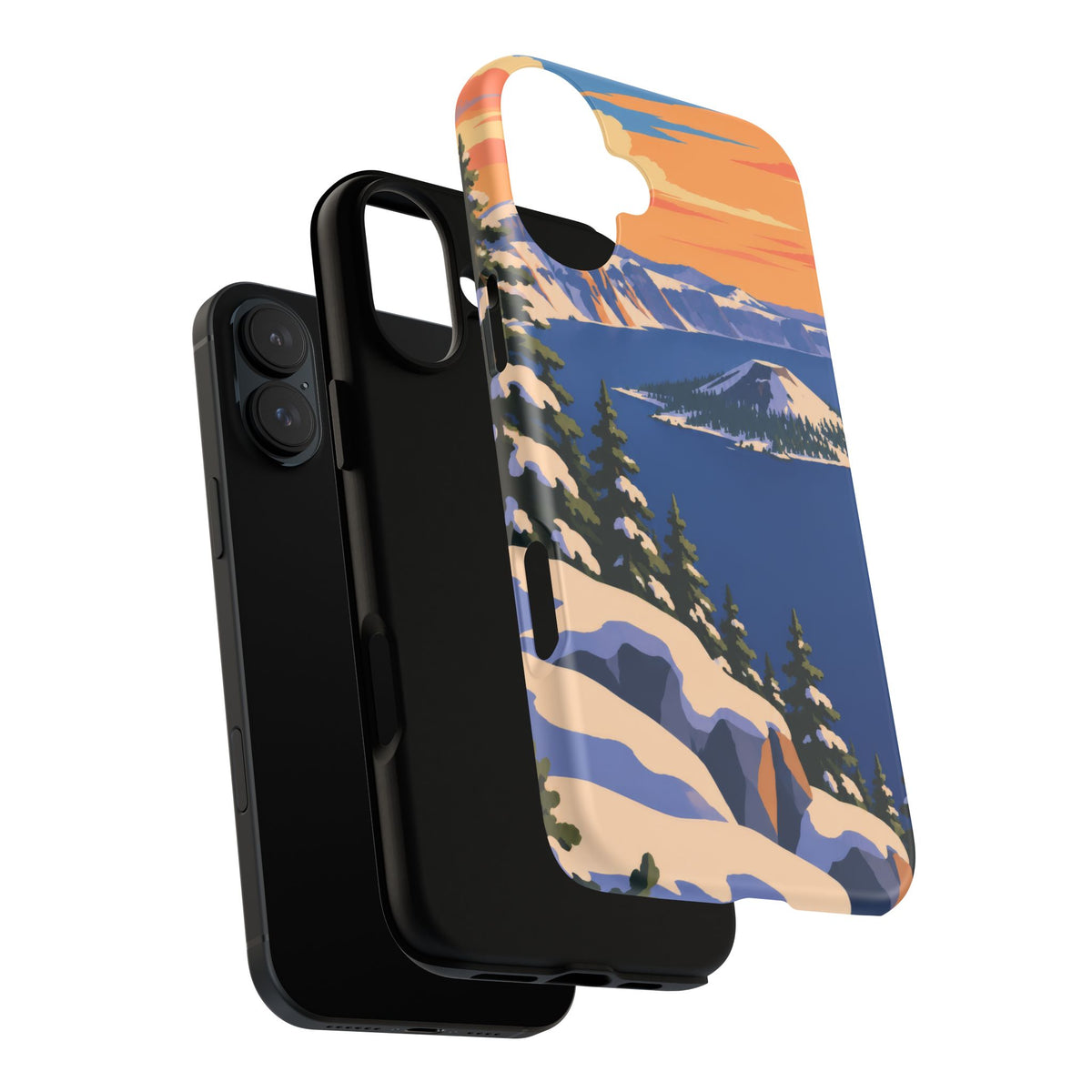 Crater Lake — Winter Caldera iPhone Tough Case