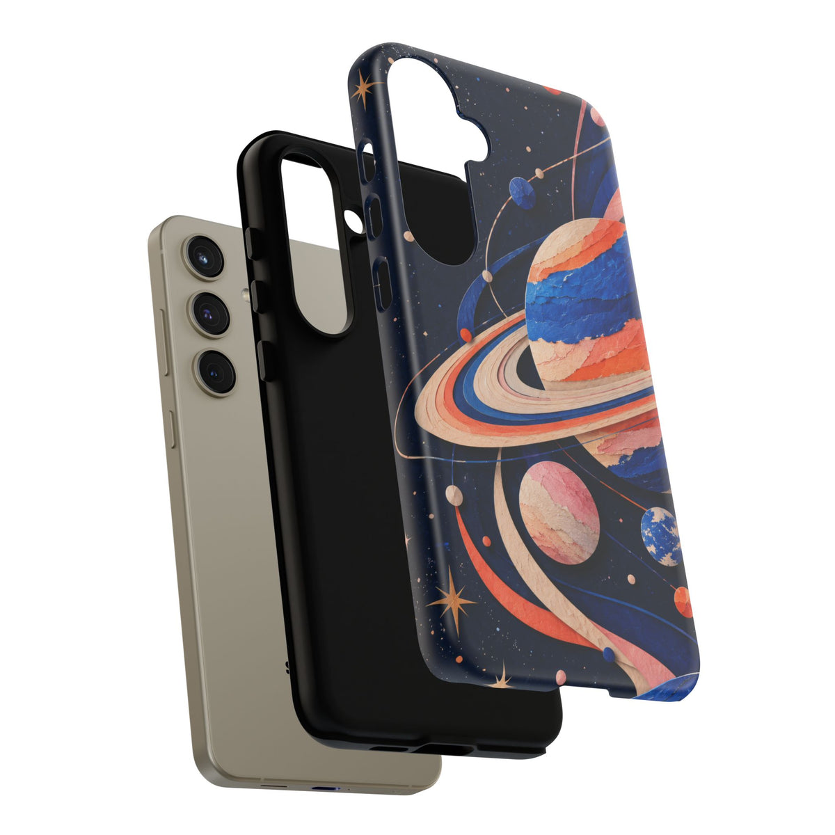 Cosmic Cut Paper Samsung Galaxy Tough Case | modern space