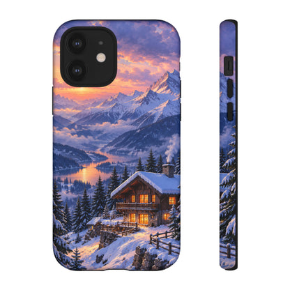 Alpine Hearth iPhone Tough Case | winter cabin