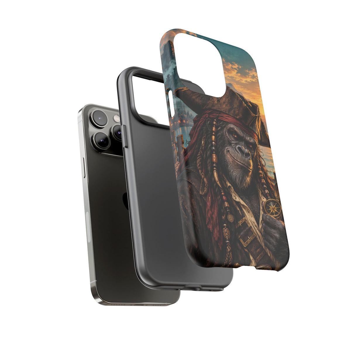 Pirate Gorilla iPhone Tough Case | Captain Silverback