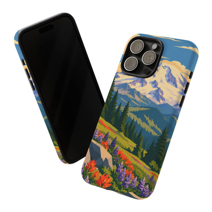 Mount Rainier — Meadow Radiance iPhone Tough Case