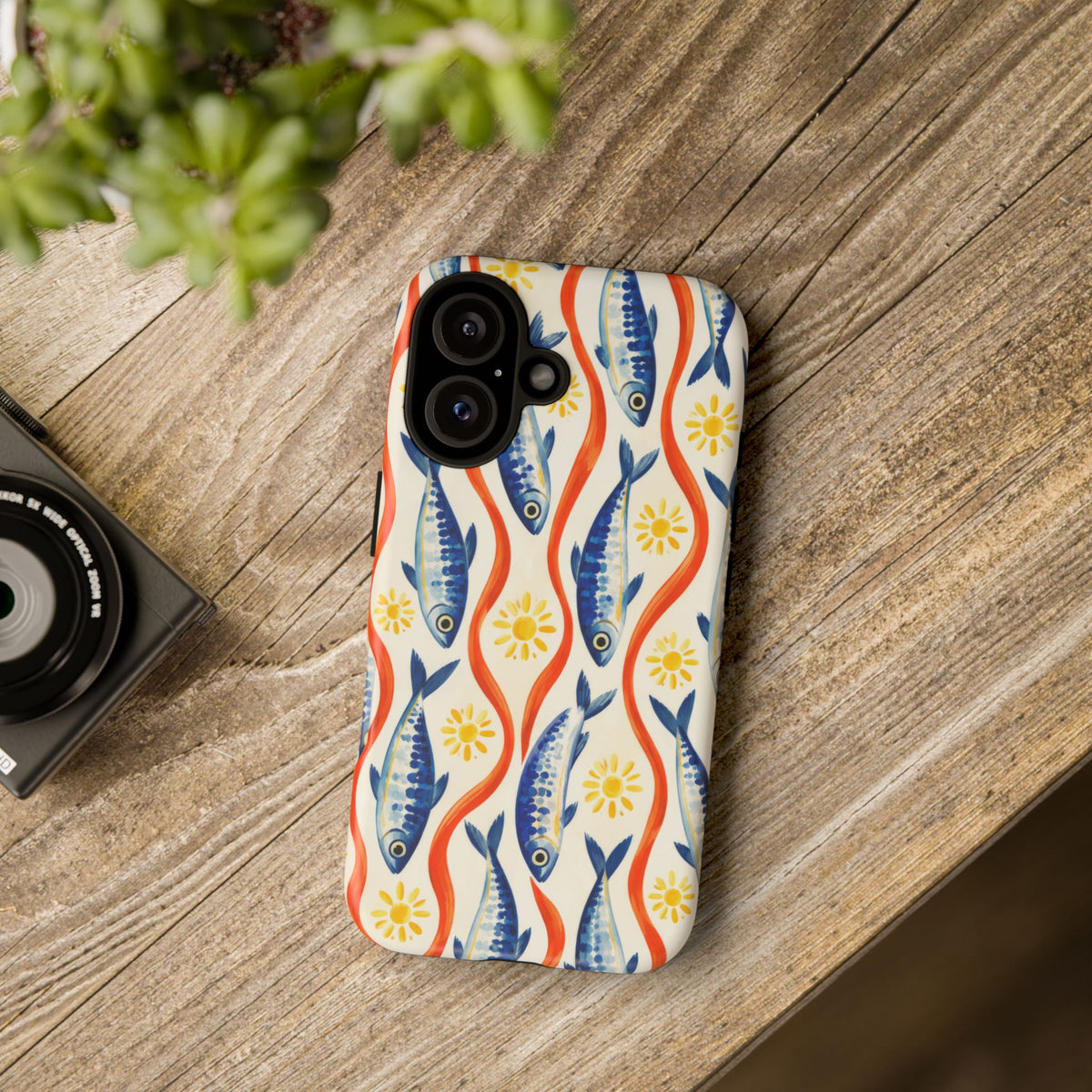Sardine Social iPhone Tough Case | sardine print