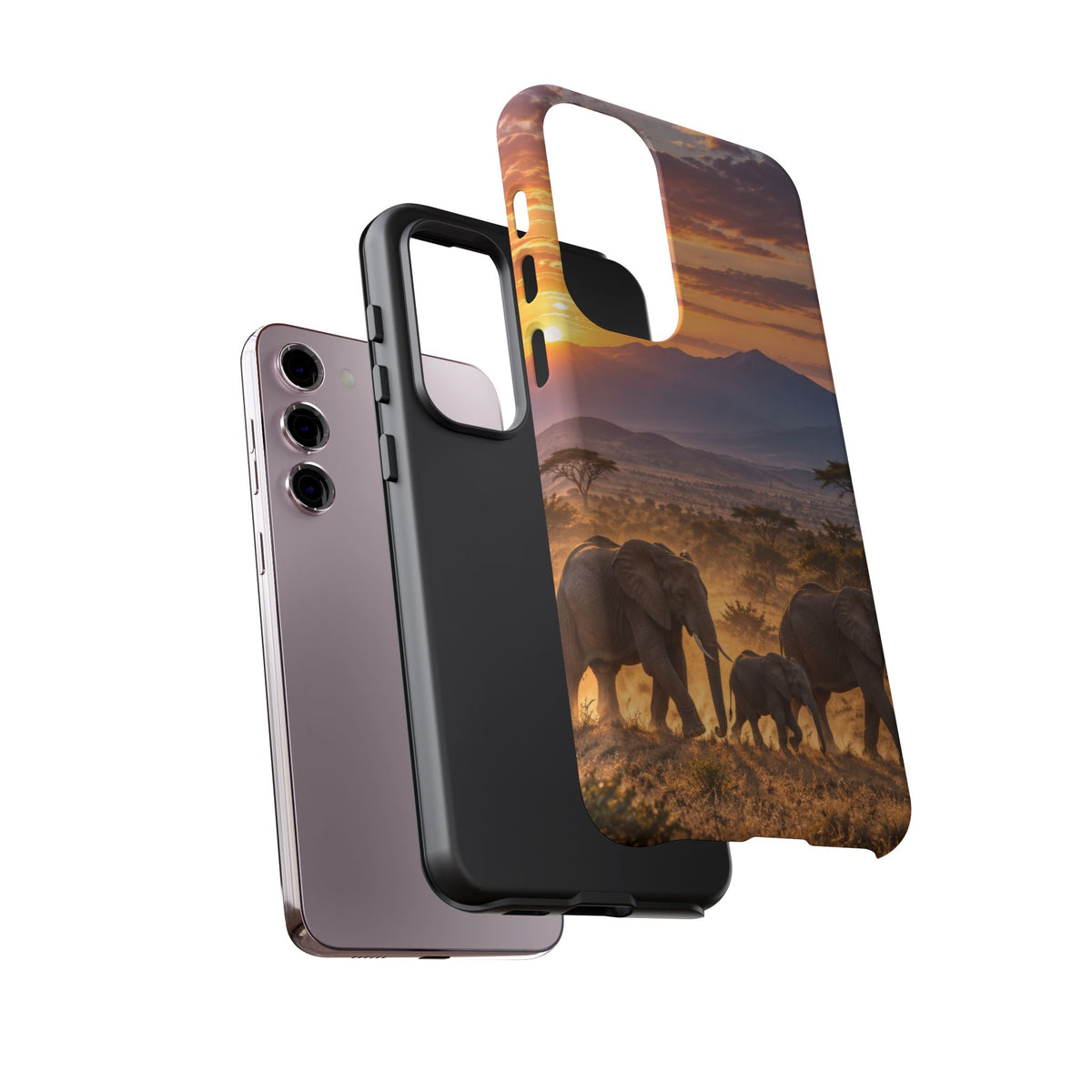 Elephants at First Light Samsung Galaxy Tough Case | african elephants