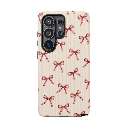 Red Bow Samsung Galaxy Tough Case | Ribbon Waltz