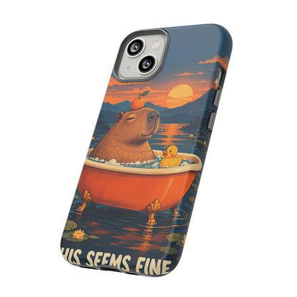 Minor Inconvenience iPhone Tough Case | funny capybara