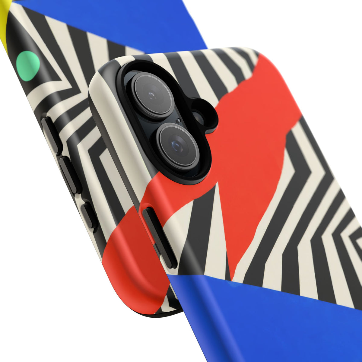 Broken Signal iPhone Tough Case | Optical Stripe Art