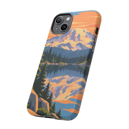 Mount Rainier — Mirror Dawn iPhone Tough Case